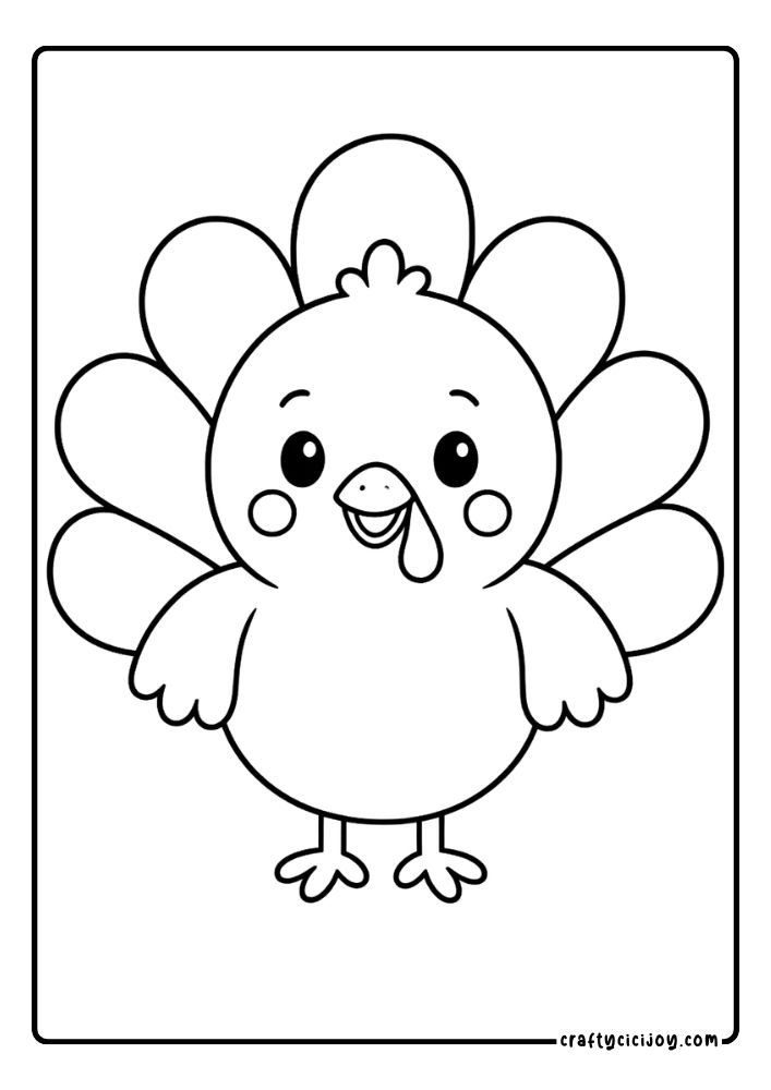 Thanksgiving Coloring Pages for Toddlers 5