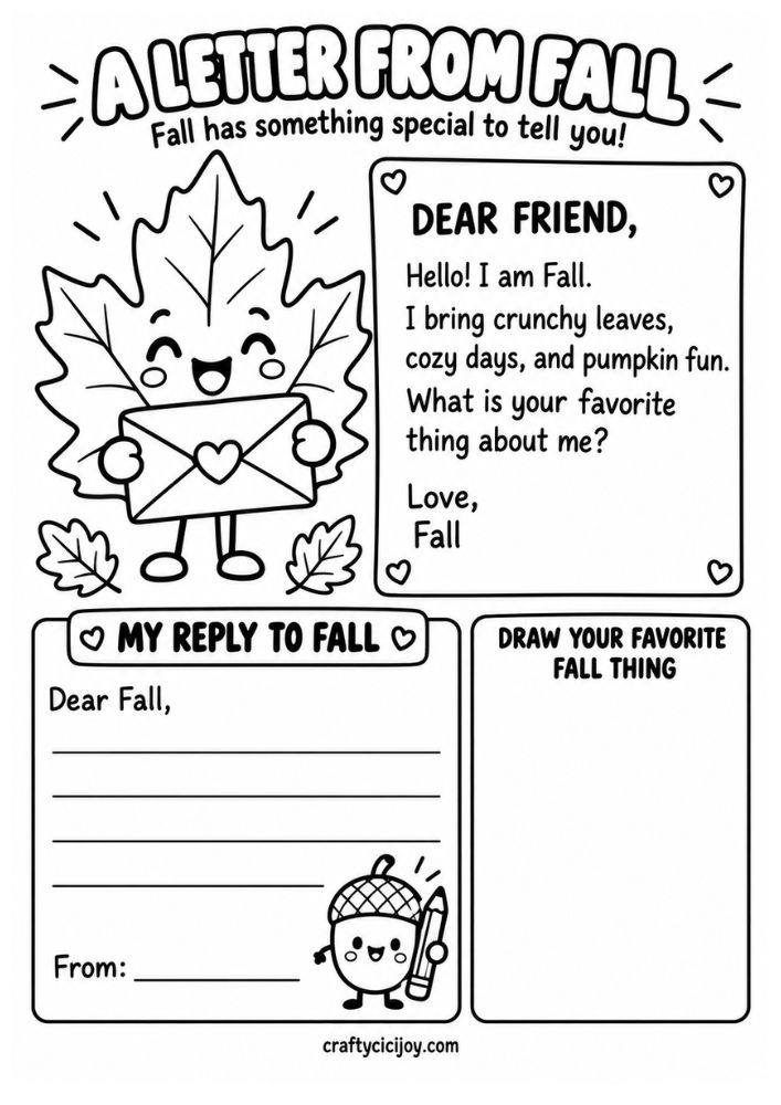 Free Printable Coloring Pages & Activities 18 Fall activity sheets