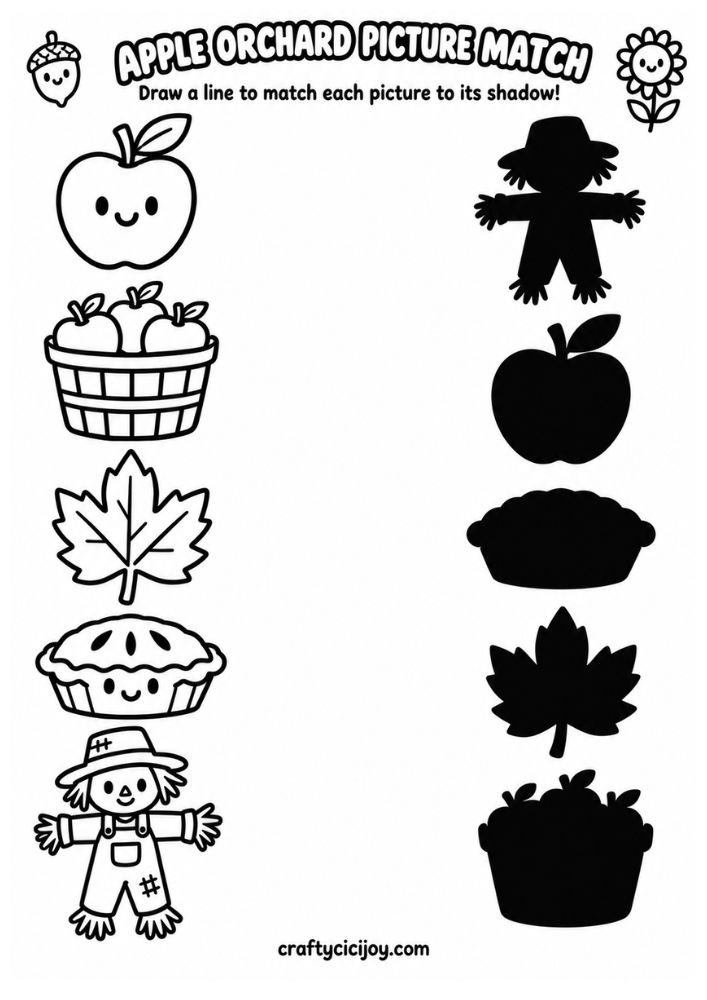 30 Free Printable Fall Activity Sheets For Kids (PDFs) - CraftyCiciJoy